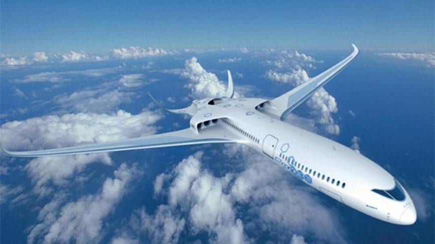 Futuristic Electric Airplane Design 2