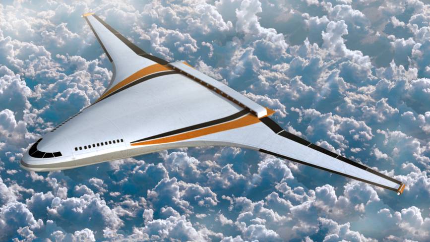 Futuristic Electric Airplane Design 3