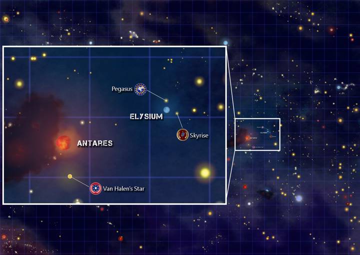 Orion Map - Star Antares