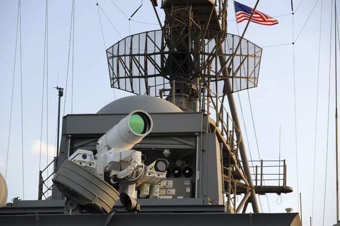 US Navy laser gun
