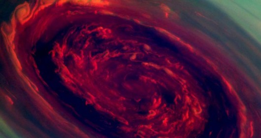 Hurricane On Saturn