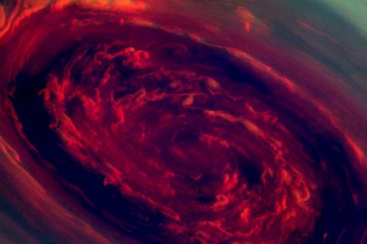 Hurricane On Saturn