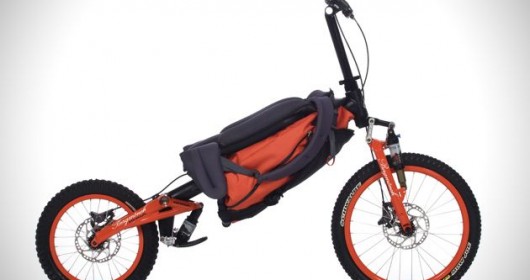 Bicycle which can fold as backpack