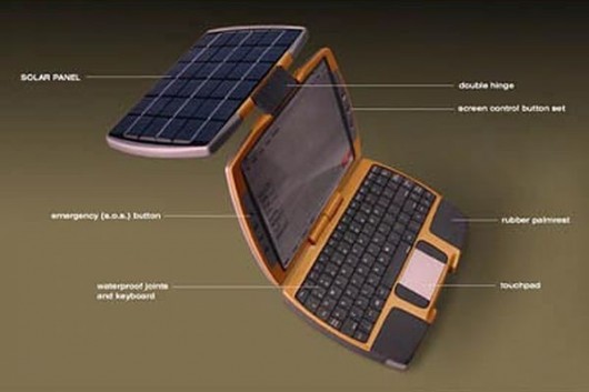 Solar Laptop Concept