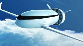 Futuristic Electric Airplane Design