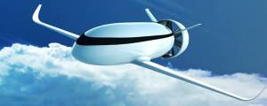 Futuristic Electric Airplane Design