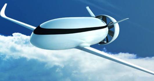 Futuristic Electric Airplane Design