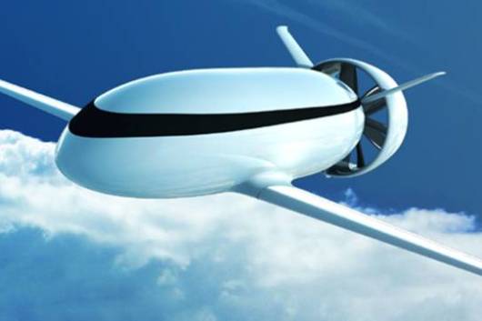 Futuristic Electric Airplane Design