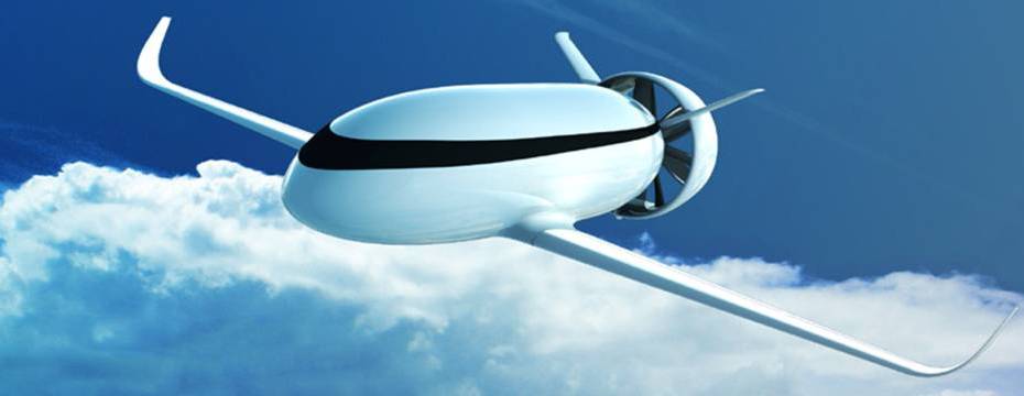 Futuristic Electric Airplane Design