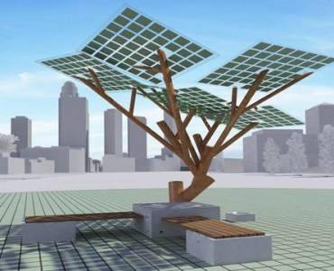 eTree - solar powered tree