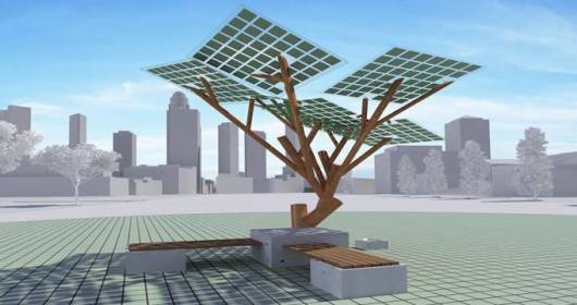 eTree - solar powered tree