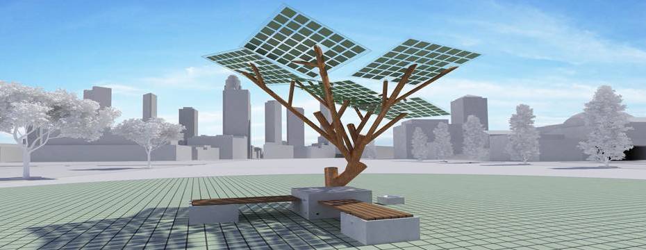 eTree - solar powered tree